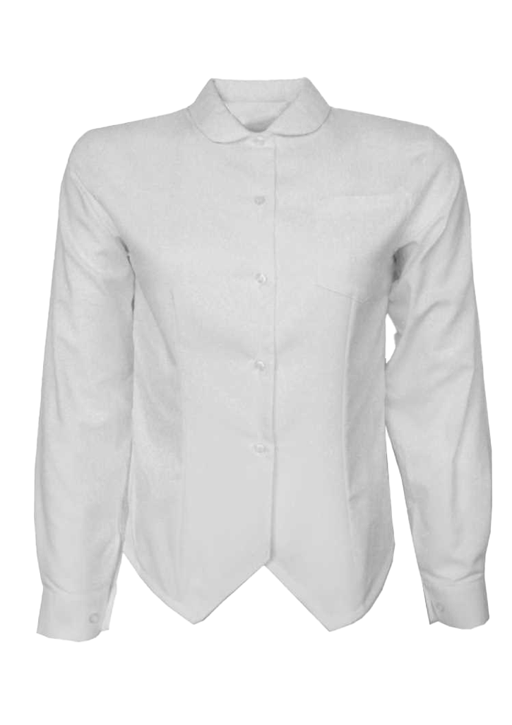 Palmerston North Girls High Junior LS Blouse WHT